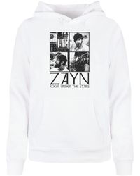 Merchcode - Ladies Zayn Quad Collage Basic Kapuzenpullover Für Damen - Lyst