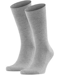 FALKE - Socken 2er pack sensitive london, strümpfe, uni, baumwollmischung - Lyst