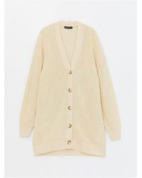 LC Waikiki - Lcw Modest – Strickjacke Mit V-Ausschnitt Und Langen Ärmeln Für Damen - Lyst