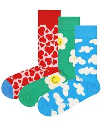 Happy Socks - 3er-pack i flower u socken-geschenkset - 41-46 - Lyst