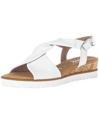 Gabor - Sandalen G-Weite 62.751 50 Weiss Leder Für Damen - Lyst