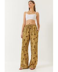Bianco Lucci - Palazzo-Hose Mit Elastischem Bund, Schnürung Und Taschendetail 80167 Für Damen - Lyst