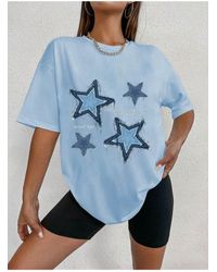 uyguntarz - T-Shirt Mit Ewigem, Leicht Bedrucktem Design - Lyst