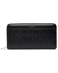 Calvin Klein - Portafoglio Con Cerniera Lunga E Logo Iconico - Lyst