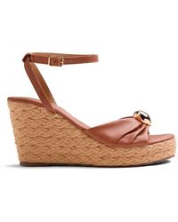 Gioseppo - Soudan Jewel Leder-Keilsandalen - Lyst