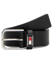 Tommy Hilfiger - Ledergürtel Mit Tiefgeprägtem Logo - Lyst