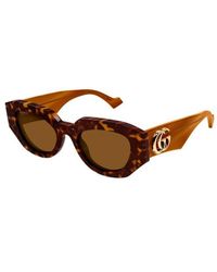 Gucci - Occhiali da sole cat-eye geometrici - Lyst