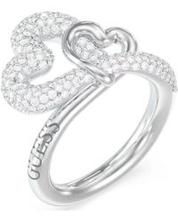 Guess - Love Bites Ring Jubr06055Jwrh54 - Lyst