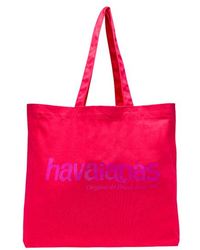 Havaianas - Logo Della Borsa Da Spiaggia Xl - Lyst