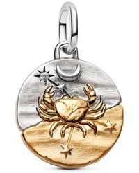 PANDORA - Ciondolo Con Medaglione Del Segno Zodiacale Del Cancro 764984C01 - Lyst