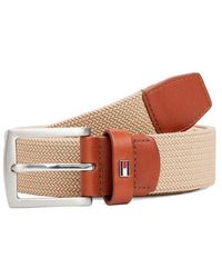 Tommy Hilfiger - Cintura Testurizzata Con Fibbia Quadrata - Lyst