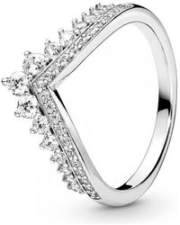 PANDORA - Prinzessin Wish Sterling Ring 197736Cz - Lyst