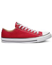 Converse - Rote Low-Top-Sneakers Von Chuck Taylor - Lyst