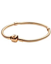 PANDORA - Moments Armband Schlangenkette Für Charms 563390C00 - Lyst