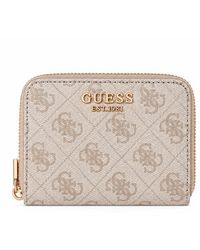 Guess - Mini-Laurel-Geldbörse Mit 4G-Logo - Lyst
