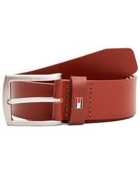 Tommy Hilfiger - Cintura Denton Con Logo Sul Passante - Lyst