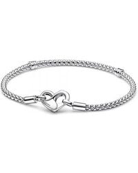 PANDORA - Moments Studd Chain Armband 592453C00 - Lyst