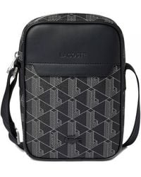Lacoste - Borsa A Tracolla Verticale The Blend Con Monogramma Stampato - Lyst
