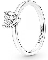 PANDORA - Glänzender Herz-Solitaire-Ring 191165C01 - Lyst