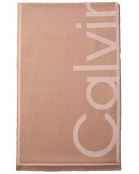 Calvin Klein - Sciarpa Jacquard Con Logo - Lyst