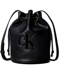 Calvin Klein - Piccola Borsa A Secchiello Con Monogramma Distintivo - Lyst