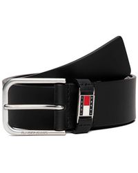Tommy Hilfiger - Cintura Con Logo Scanton E Fibbia Quadrata - Lyst