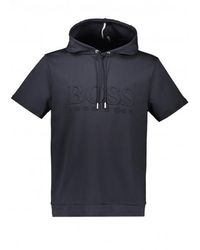 boss bodywear over the head logo sweatshirt