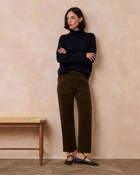 PAIGE - Quincy Ankle Straight Trouser - Lyst