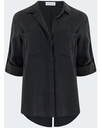 Bella Dahl - Split Back Button Down Shirt - Lyst