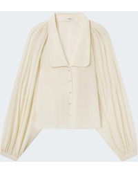 FRAME - Gala Silk Shirt - Lyst