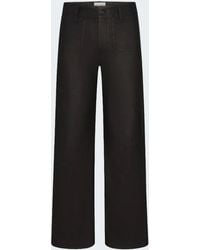 FRAME - Le Slim Palazzo Leather With Modernist Pockets - Lyst