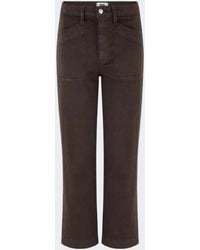 PAIGE - Quincy Ankle Straight Trouser - Lyst