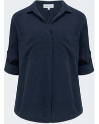 Bella Dahl - Split Back Button Down Shirt - Lyst