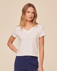 Bella Dahl - V Neck Tee - Lyst