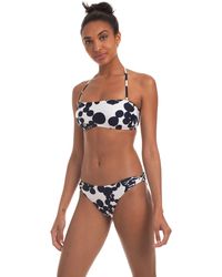 Trina Turk Bali Blossoms Twist Side Bottom - Midnight Blue / 12