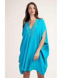 Trina Turk Getaway 2 Caftan - Blue