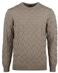 Stenströms - Cable Crew Neck Knit In Merino Wool 4201511885218 - Lyst