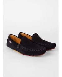 Paul Smith - Navy Dustin Suede Loafers 39 - Lyst