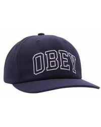 Obey - Academy 6 Panel Cap One Size - Lyst