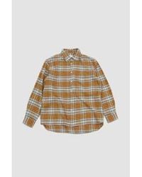 Universal Works - Square Pocket Shirt Plaid /orange M - Lyst