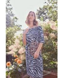 Fransa - Zebra Dress In Animal Mix - Lyst