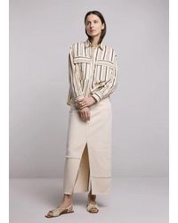 Summum - Striped Blouse Poplin - Lyst