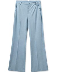 Mos Mosh - Rhys Roy pantalones-cashmere azul, largo-160600 - Lyst
