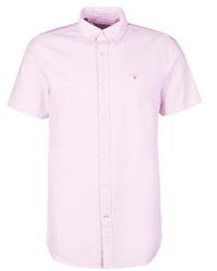 Barbour - Camisa sastre manga corta oxford rosa - Lyst