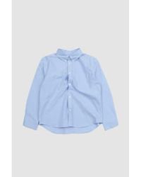 Marni - Embroidery Shirt Organic Cotton Oxford Sapphire 48 - Lyst