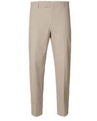 SELECTED - Slhreg-smith Seersucker Pure Cashmere pantalones - Lyst