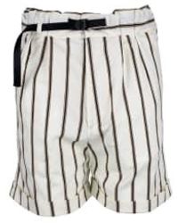 White Sand - Cameron Shorts Striped 4 - Lyst