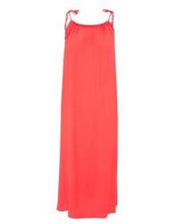 Soaked In Luxury - Hot Coral Kehlani Strap Dress Xs - Lyst