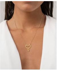 Zoe & Morgan - Heart Necklace One Size - Lyst