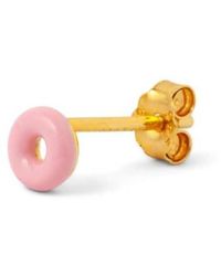 Lulu - Donut Earring 1 Pcs Light / One Size - Lyst